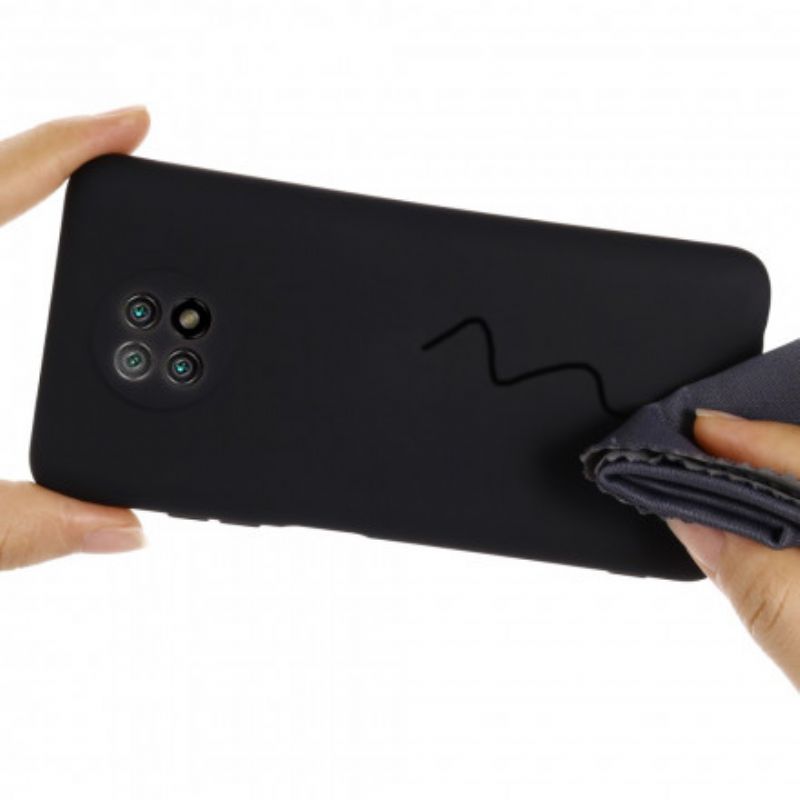 Cover Xiaomi Redmi Note 9 5G / 9T 5G Flydende Silikone Og Snor