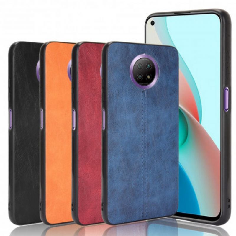 Cover Xiaomi Redmi Note 9 5G / 9T 5G Søm Lædereffekt