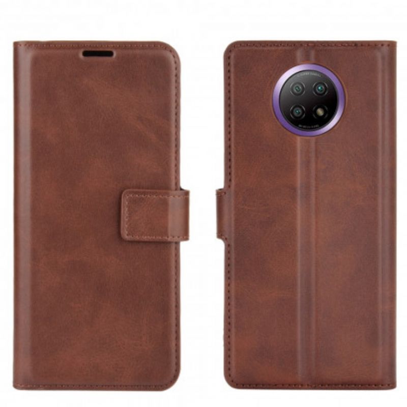 Flip Cover Xiaomi Redmi Note 9 5G / 9T 5G Slank Ekstrem Lædereffekt