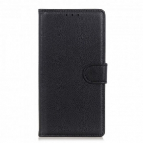 Flip Cover Xiaomi Redmi Note 9 5G / 9T 5G Traditionel Litchi