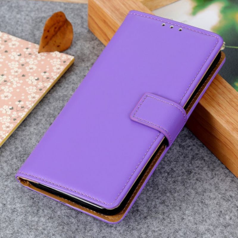 Læder Cover Xiaomi Redmi Note 9 5G / 9T 5G Simpelt Kunstlæder