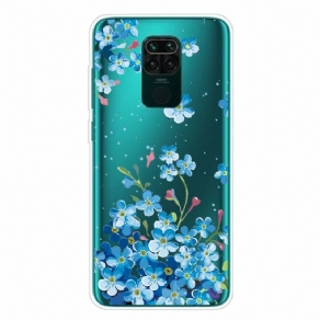 Cover Xiaomi Redmi Note 9 Buket Blå Blomster