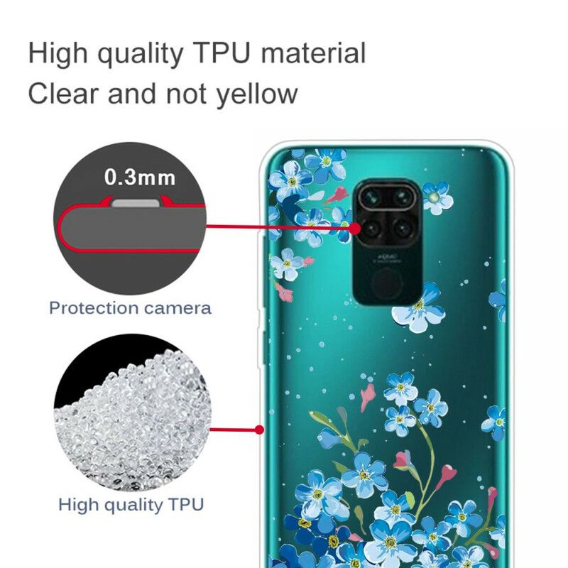 Cover Xiaomi Redmi Note 9 Buket Blå Blomster