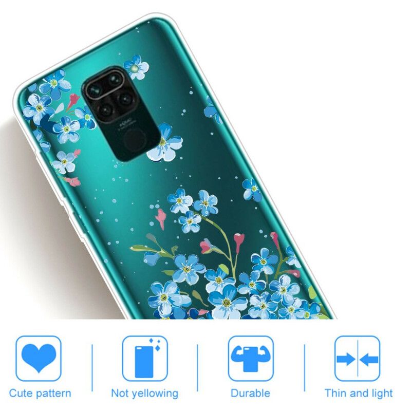 Cover Xiaomi Redmi Note 9 Buket Blå Blomster