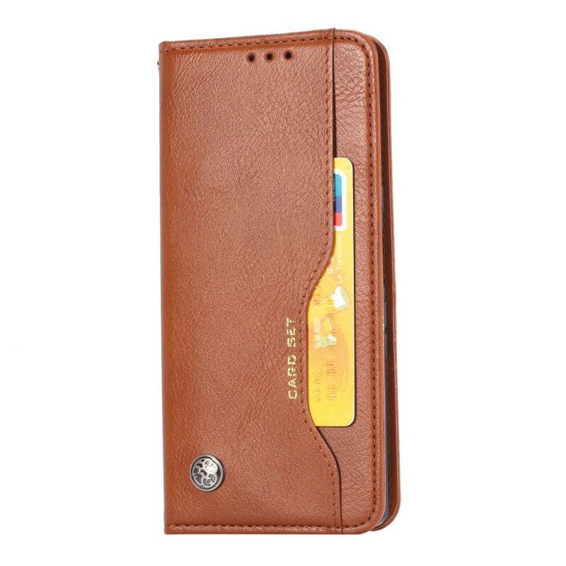 Cover Xiaomi Redmi Note 9 Flip Cover Faux Læder Kortholder