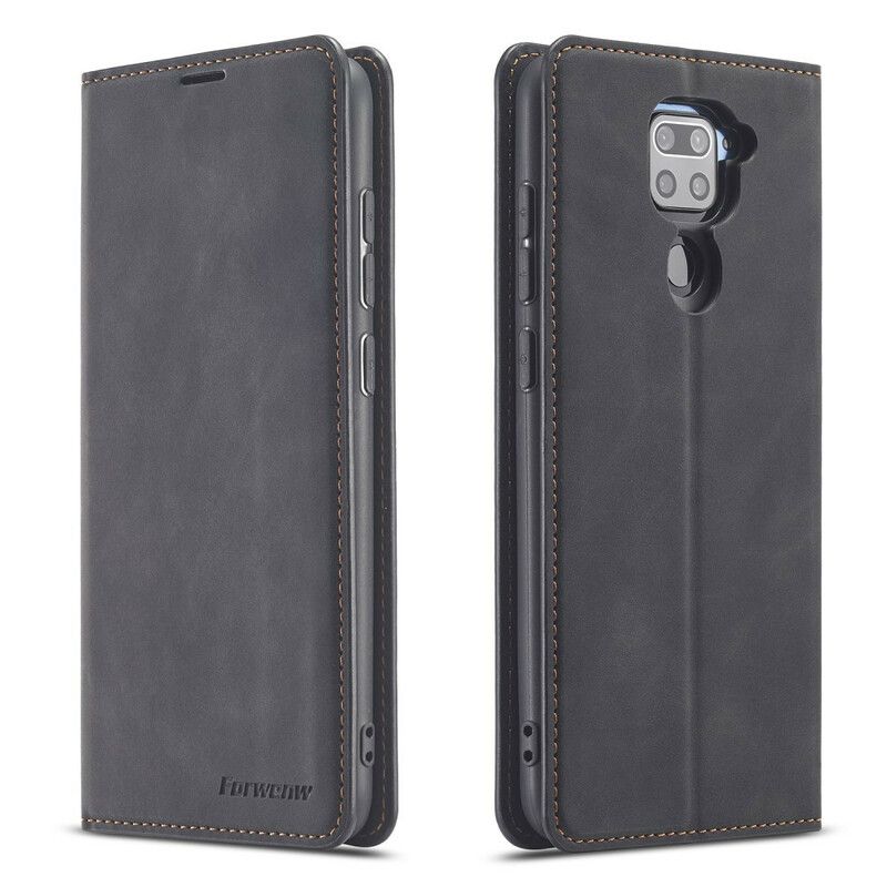 Cover Xiaomi Redmi Note 9 Flip Cover Lædereffekt Forwenw