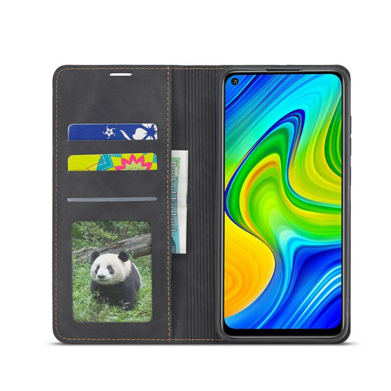 Cover Xiaomi Redmi Note 9 Flip Cover Lædereffekt Forwenw