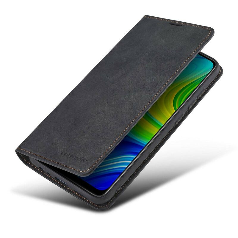 Cover Xiaomi Redmi Note 9 Flip Cover Lædereffekt Forwenw