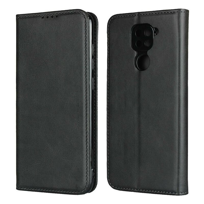 Cover Xiaomi Redmi Note 9 Flip Cover Premium Imiteret Lædersøm