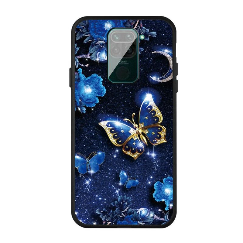 Cover Xiaomi Redmi Note 9 Gylden Sommerfugl