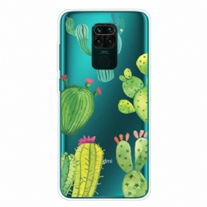 Cover Xiaomi Redmi Note 9 Kaktus Akvarel