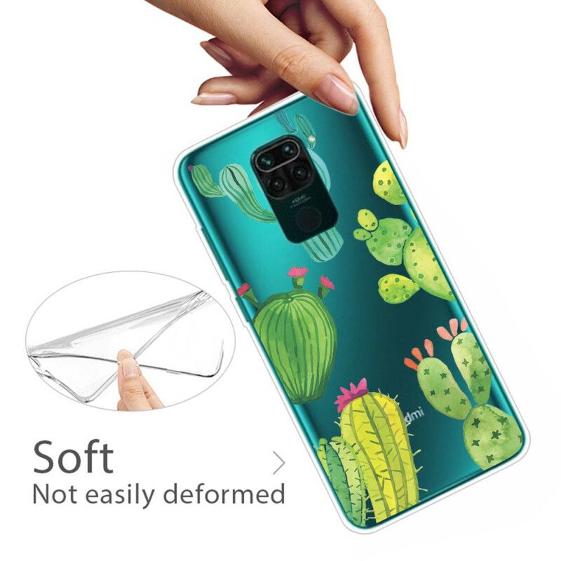 Cover Xiaomi Redmi Note 9 Kaktus Akvarel