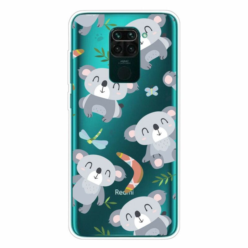 Cover Xiaomi Redmi Note 9 Små Grå Pandaer