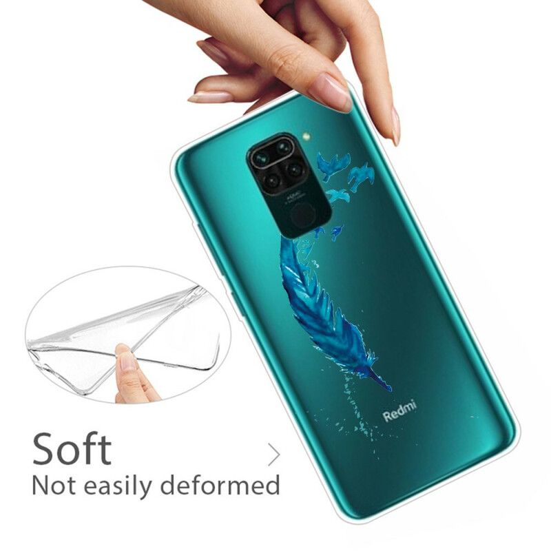 Cover Xiaomi Redmi Note 9 Smuk Blå Fjer