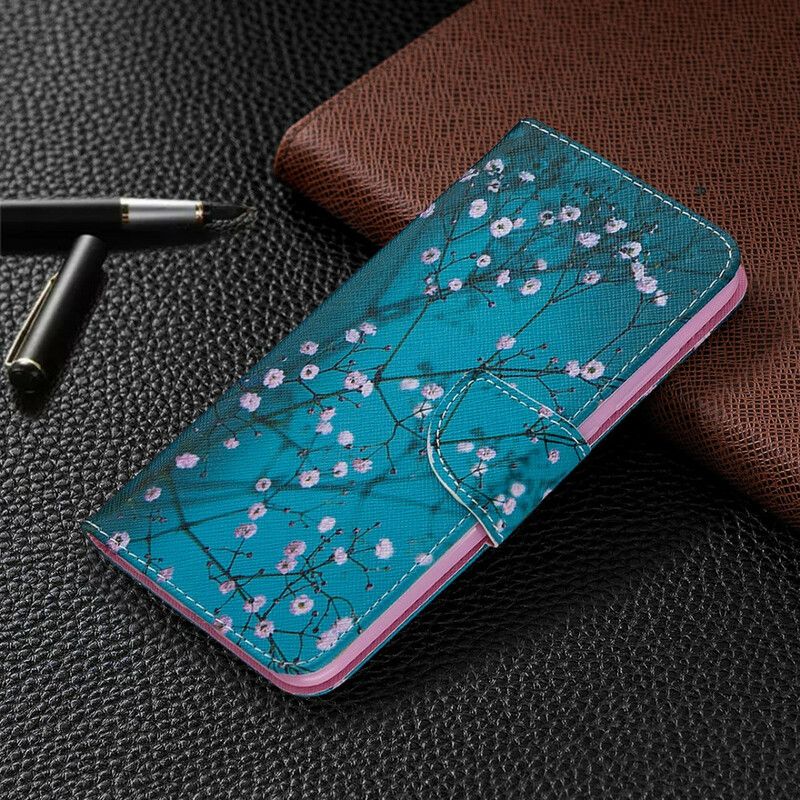 Flip Cover Xiaomi Redmi Note 9 Blomstrende Træ