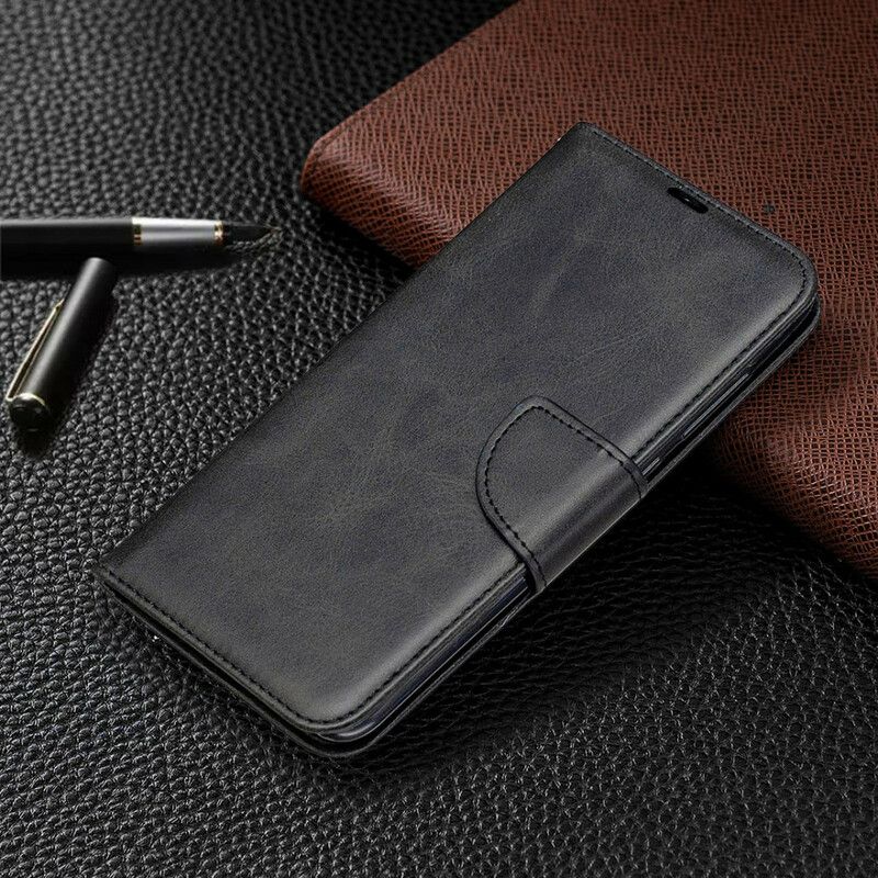 Flip Cover Xiaomi Redmi Note 9 Læder Cover Glat Skrå Klap