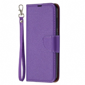 Flip Cover Xiaomi Redmi Note 9 Læder Cover Litchi Flap Skrå