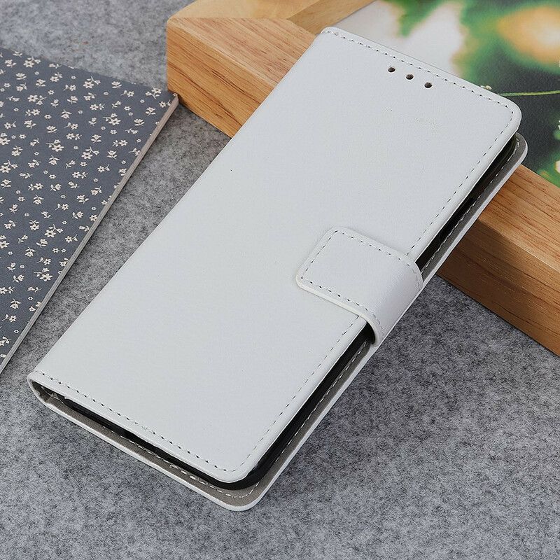 Flip Cover Xiaomi Redmi Note 9 Litchi-lædereffektsøm