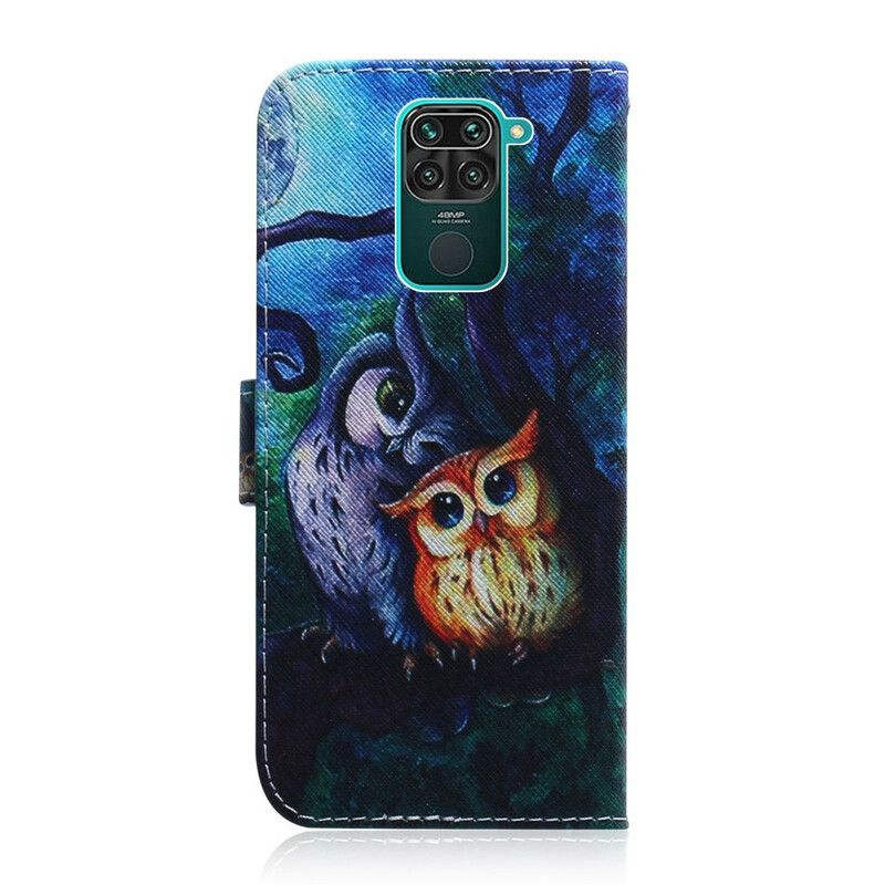 Flip Cover Xiaomi Redmi Note 9 Maleri Af Ugler