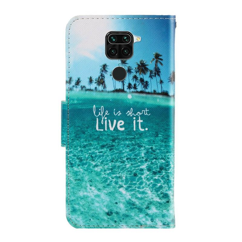 Flip Cover Xiaomi Redmi Note 9 Med Snor Lev Det Strappy