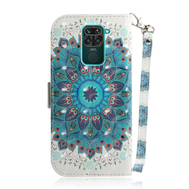 Flip Cover Xiaomi Redmi Note 9 Med Snor Mestrerig Strappy Mandala