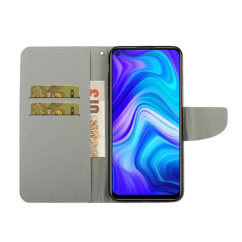 Flip Cover Xiaomi Redmi Note 9 Med Snor Thong Tusindfryd