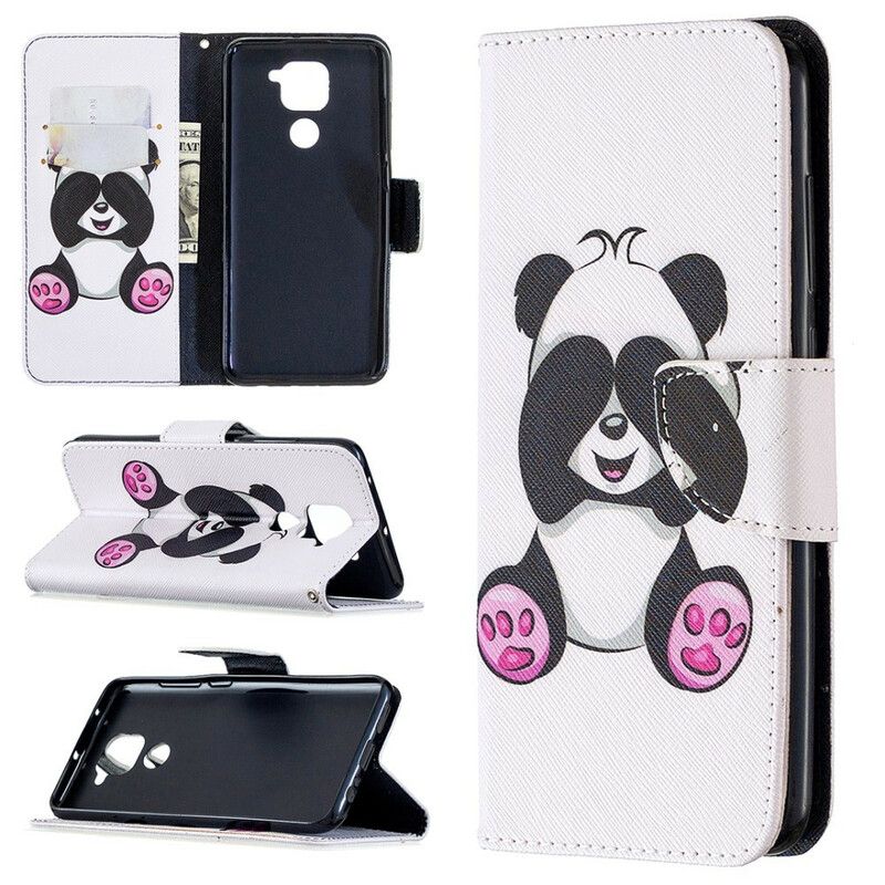 Flip Cover Xiaomi Redmi Note 9 Panda Sjov