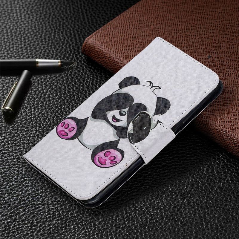 Flip Cover Xiaomi Redmi Note 9 Panda Sjov