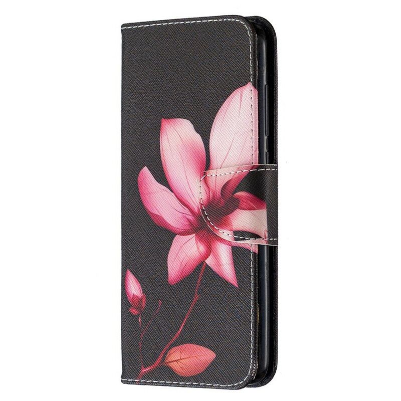 Flip Cover Xiaomi Redmi Note 9 Pink Blomst