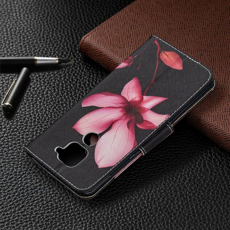 Flip Cover Xiaomi Redmi Note 9 Pink Blomst