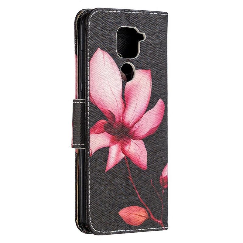 Flip Cover Xiaomi Redmi Note 9 Pink Blomst