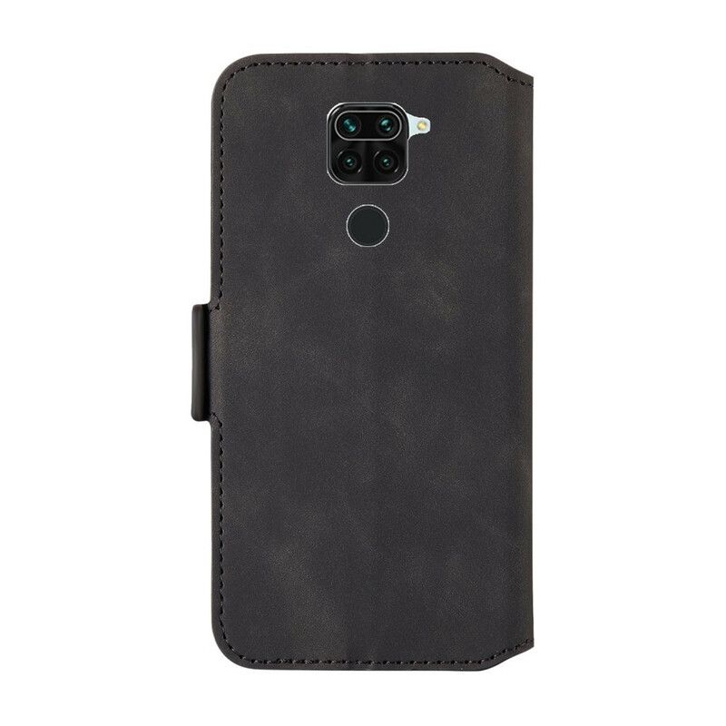 Flip Cover Xiaomi Redmi Note 9 Tofarvet Lodret Linje