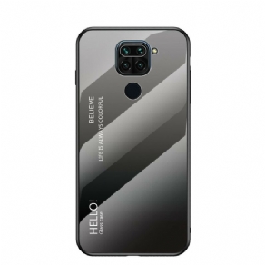 Mobilcover Xiaomi Redmi Note 9 Hej Hærdet Glas