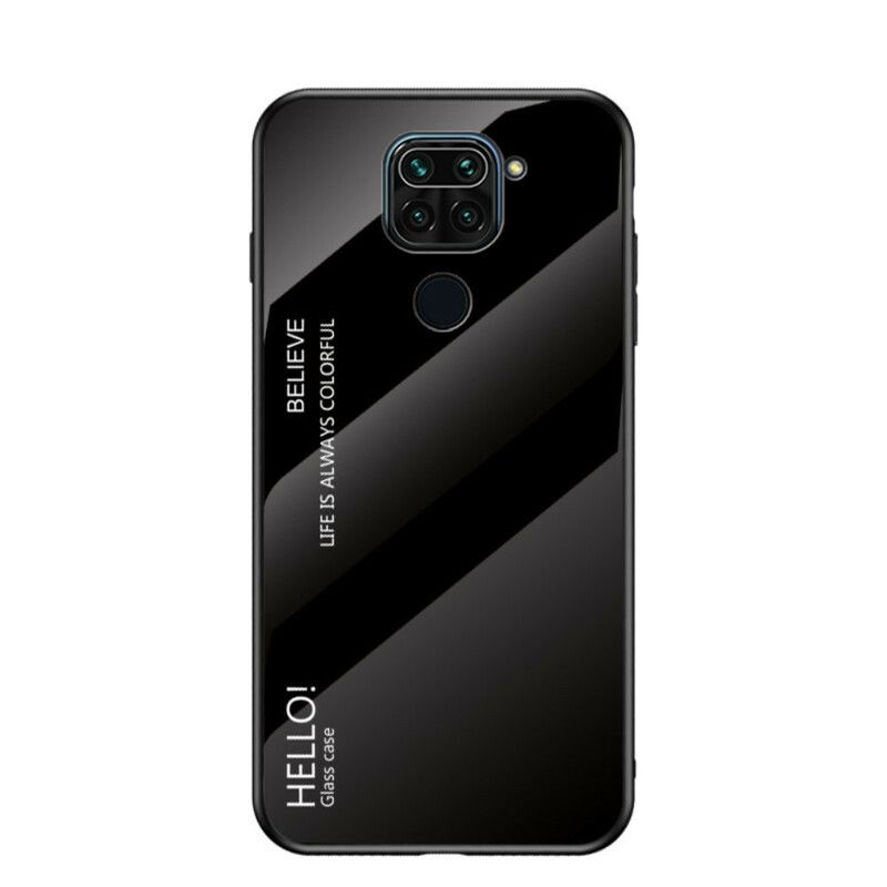 Mobilcover Xiaomi Redmi Note 9 Hej Hærdet Glas