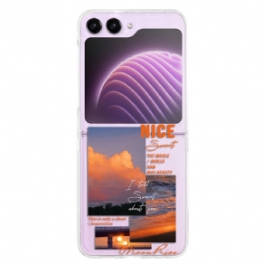 Cover Samsung Galaxy Z Flip 5 Gennemsigtig Destination