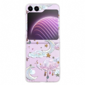 Cover Samsung Galaxy Z Flip 5 Gennemsigtig Himmel