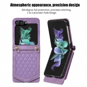 Cover Samsung Galaxy Z Flip 5 Spejlkortholder Og Skulderrem