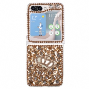 Cover Samsung Galaxy Z Flip 5 Telefon Etui Krone Charms