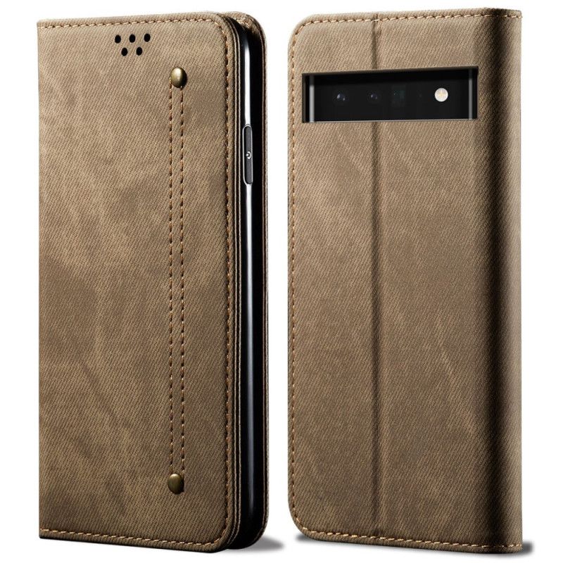 Cover Google Pixel 6 Pro Flip Cover Denimstof