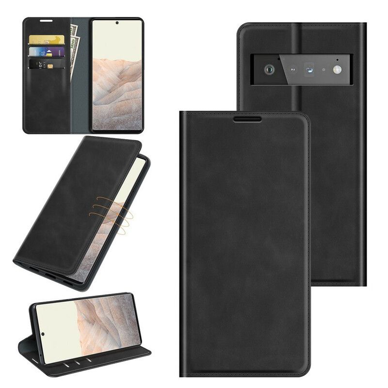 Cover Google Pixel 6 Pro Flip Cover Skin-touch