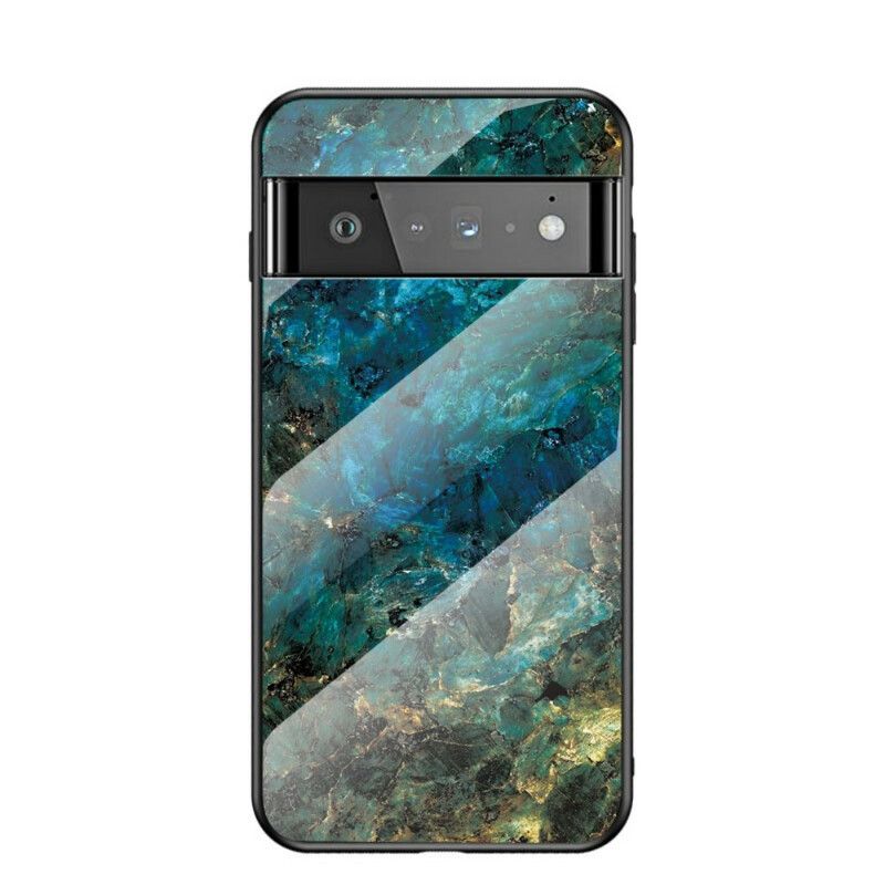 Cover Google Pixel 6 Pro Marmor Hærdet Glas