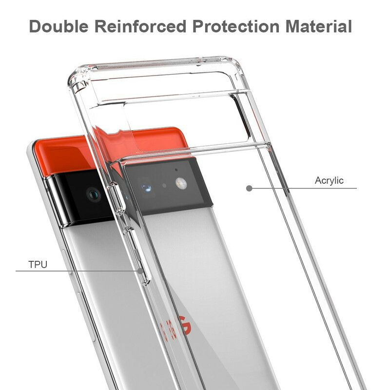 Cover Google Pixel 6 Pro Transparent Kortholder