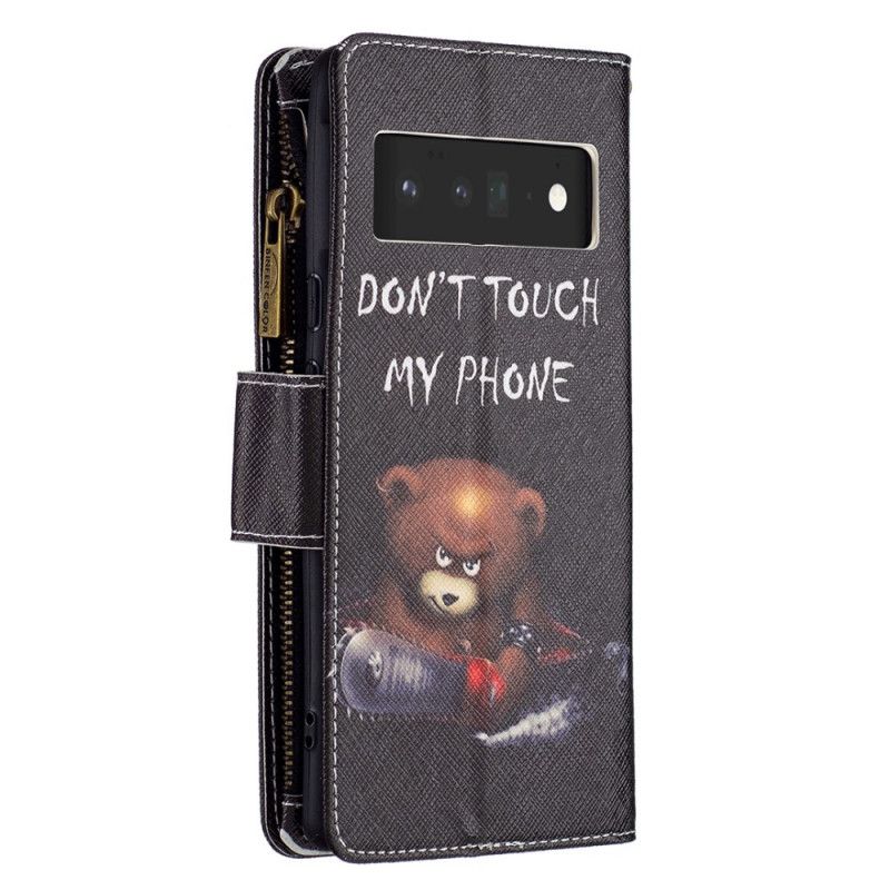 Flip Cover Google Pixel 6 Pro Bear Lynlåslomme