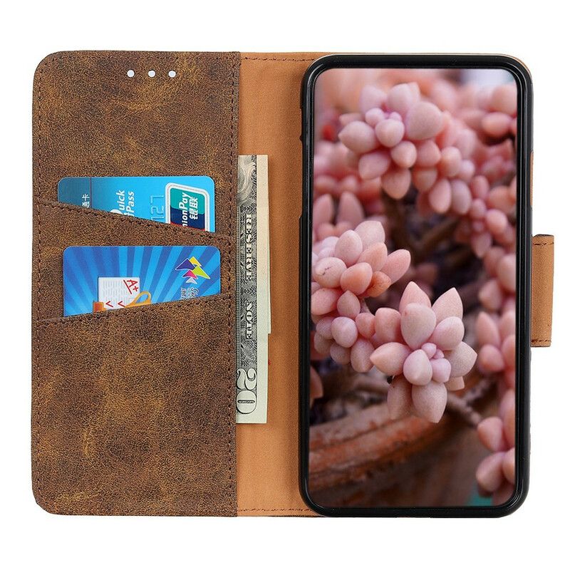 Flip Cover Google Pixel 6 Pro Læder Cover Vintage Dobbeltsidet Magnetklap