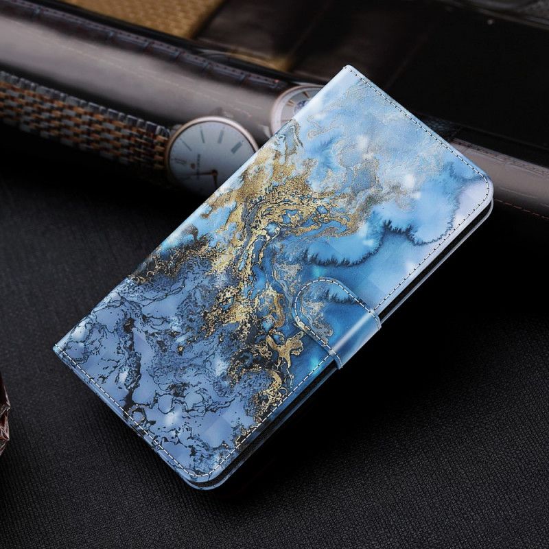 Flip Cover Google Pixel 6 Pro Light Spot Marble Design Med Nøglebånd