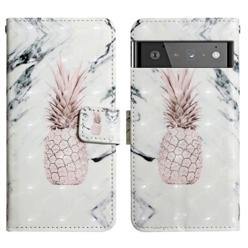 Flip Cover Google Pixel 6 Pro Lys Ananas