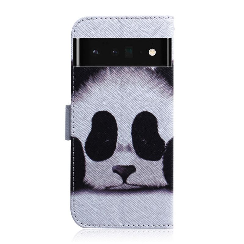 Flip Cover Google Pixel 6 Pro Panda Ansigt