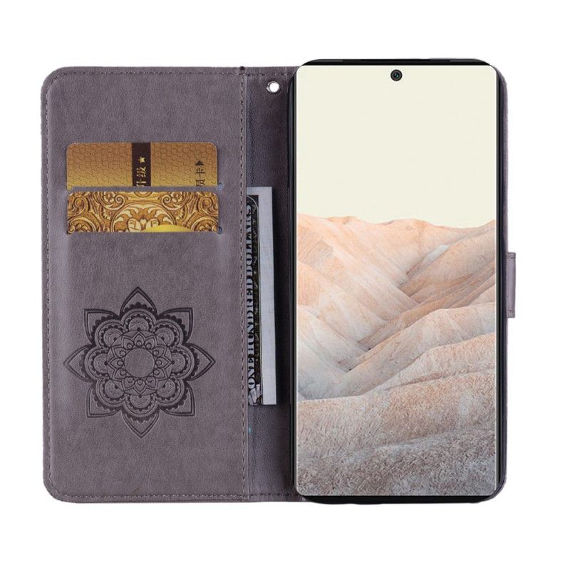 Flip Cover Google Pixel 6 Pro Ugle Mandala Og Charm