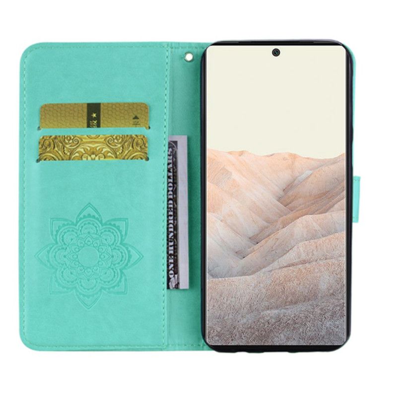 Flip Cover Google Pixel 6 Pro Uglemandala Og Snor