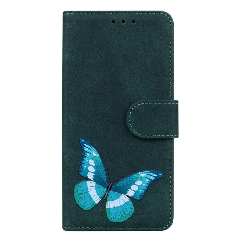 Læder Cover Google Pixel 6 Pro Butterfly Skin-touch